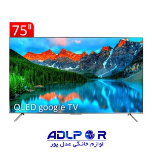 Smart QLED UHD 4K TV Google TV TCL model C635 size 75 inches