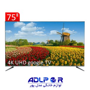 تلویزیون UHD 4K هوشمند google TV تی سی ال مدل P735 سایز 75 اینچ